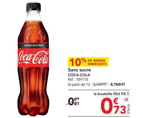 sans sucre coca-cola