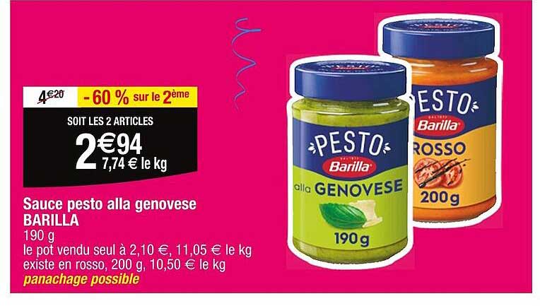 sauce pesto alla genovese barilla