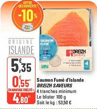 saumon fumé d'islande breizh saveurs