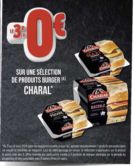Sélection De Produits Burger Charal