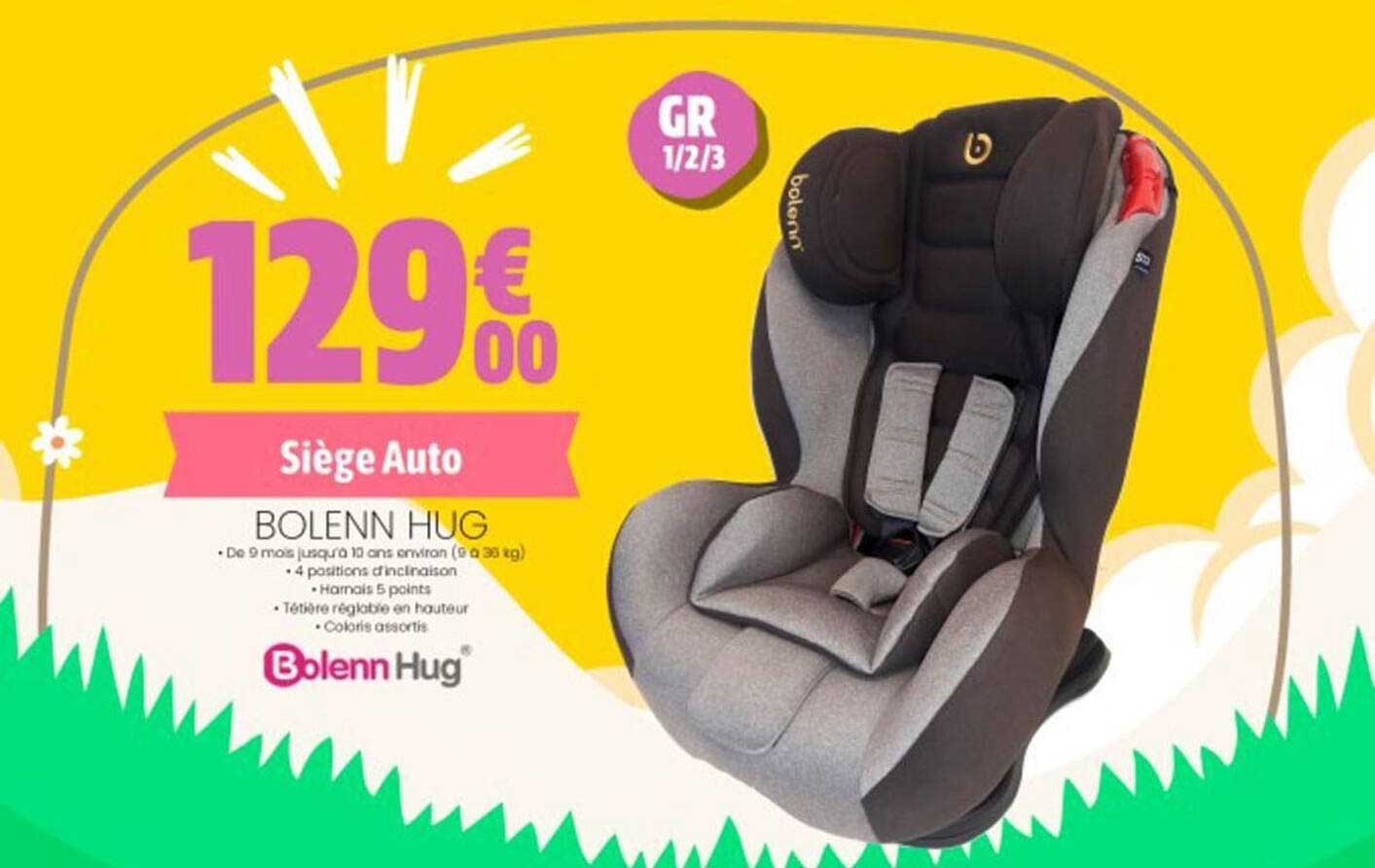 siège auto bolenn hug