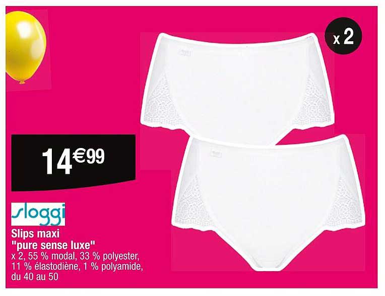 slips maxi "pure sense luxe" sloggi