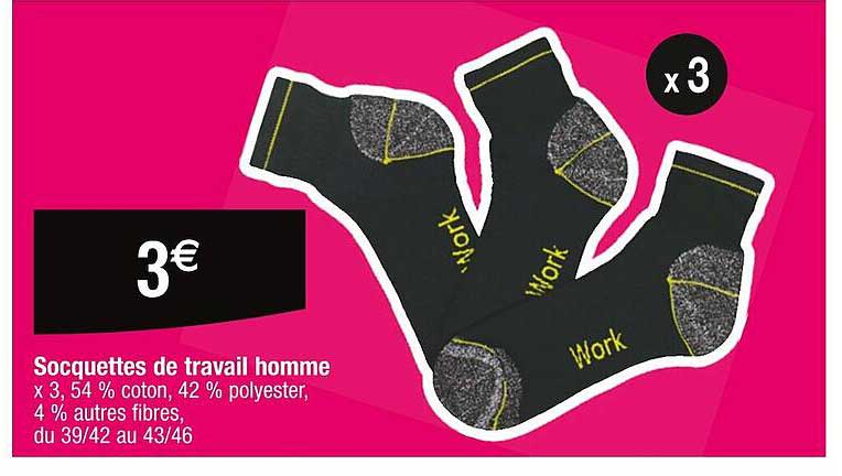 Socquettes De Travail Homme