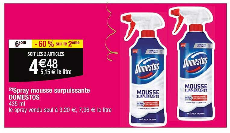 Spray Mousse Surpuissante Domestos