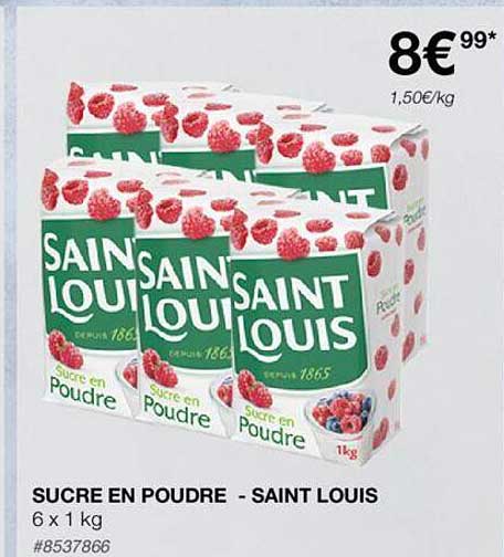 sucre en poudre - saint louis