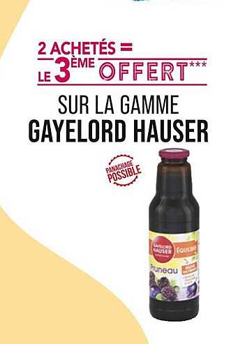sur la gamme gayelord hauser