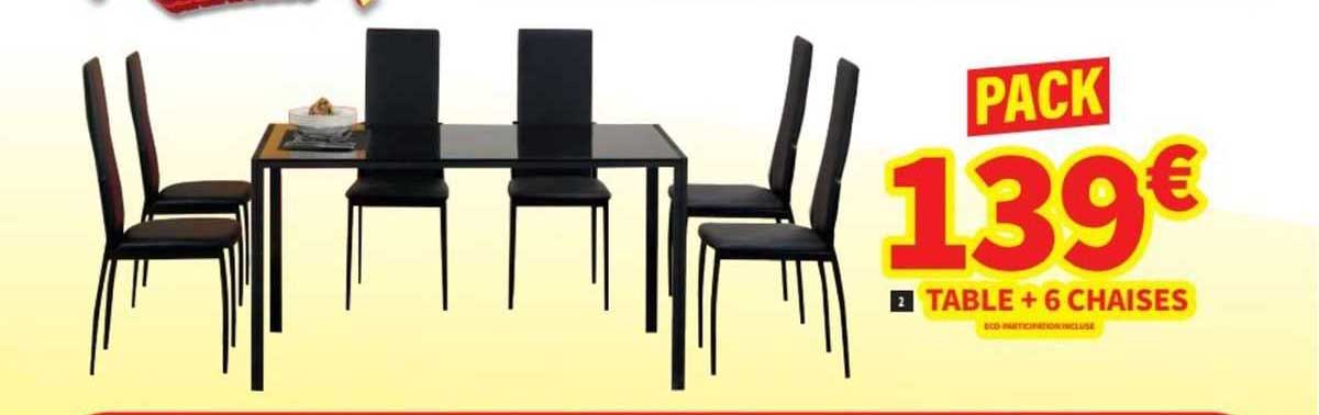 Table + 6 Chaises