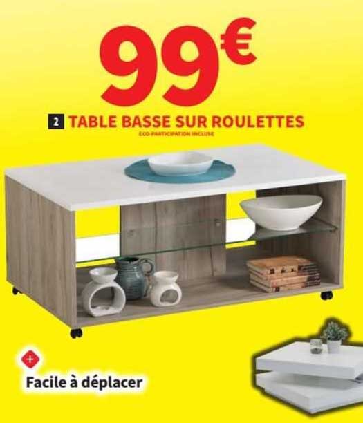 Table Basse Sur Roulettes