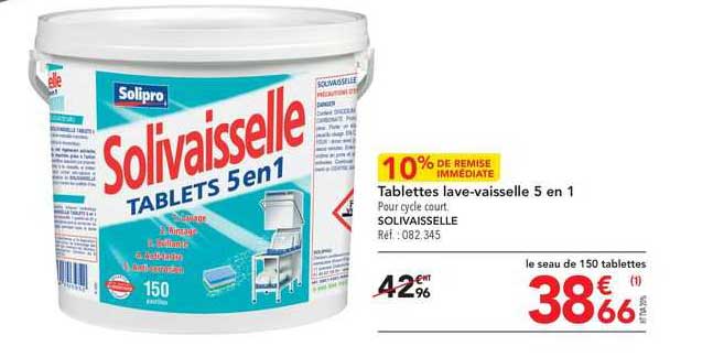tablettes lave-vaisselle 5 en 1 solivaisselle