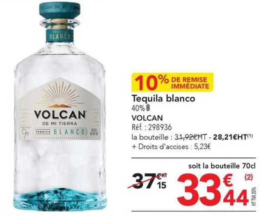 tequila blanco volcan