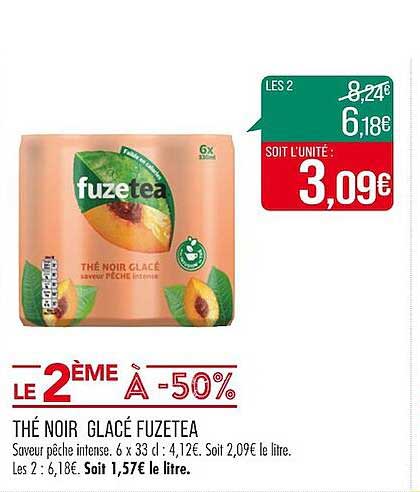 Thé Noir Glacé Fuzetea
