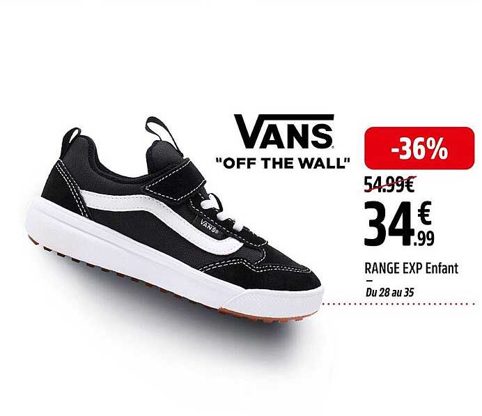 vans "off the wall" range exp enfant