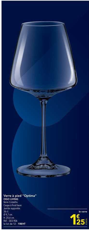 Verre à Pied "optima" Ogo Living