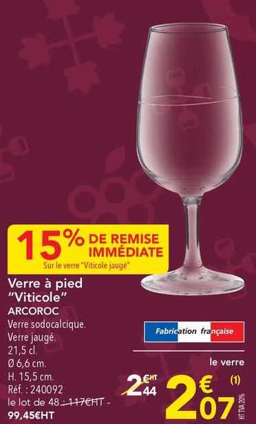 verre à pied "viticole" arcoroc