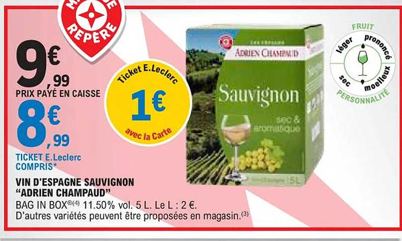 vin d'espagne sauvignon "adrien champaud"