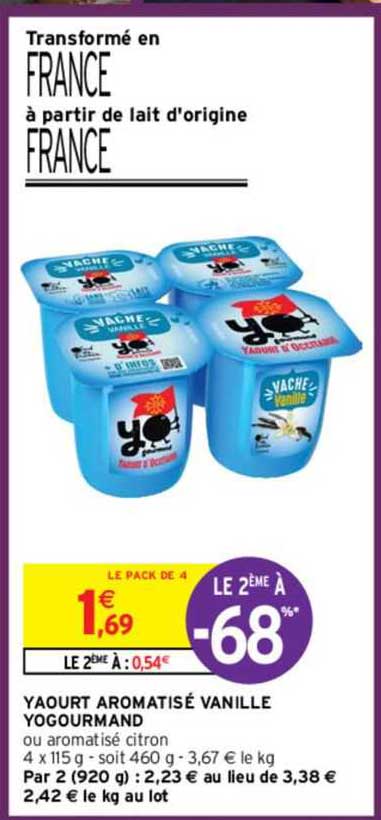 Yaourt Aromatisé Vanille Yogourmand