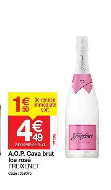 a.o.p. cava brut ice rossé freixenet