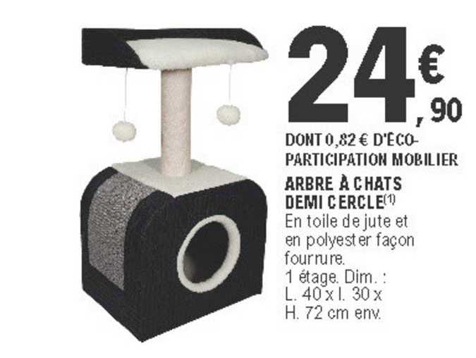 arbre à chats demi cercle