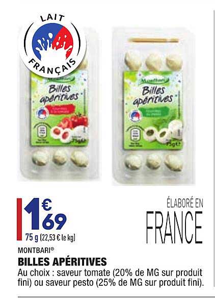 Billes Apéritives Montbari