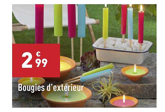 bougies d'extérieur