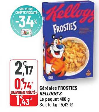 Céréales Frosties Kellogg's