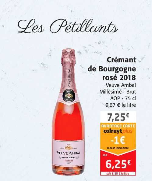 crémant de bourgogne rosé 2018 veuve ambal
