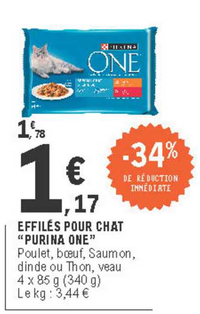 Effilés Pour Chat Purina One -34% De Réduction Immédiate