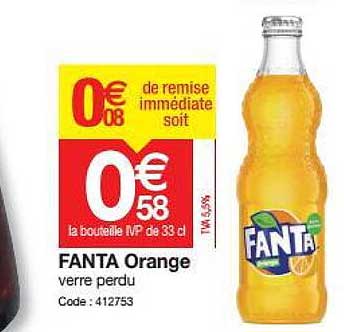 fanta orange verre perdu