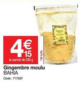 gingembre moulu bahia
