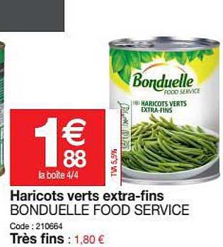 haricots verts extra-fins bonduelle food service