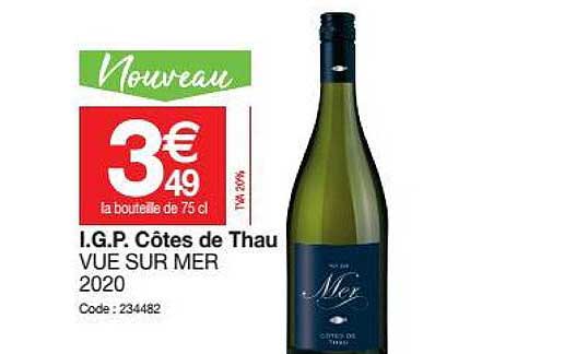 i.g.p. côtes de thau vue sur mer 2020
