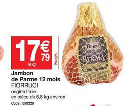 Jambon De Parme 12 Mois Fiorruci