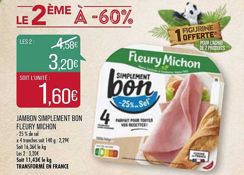 jambon simplement bon fleury michon