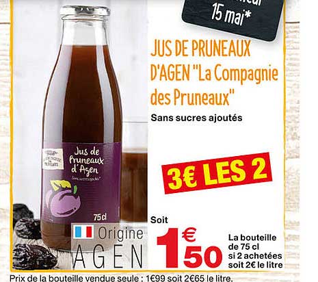 jus de pruneaux d'agen "la compagnie des pruneaux"