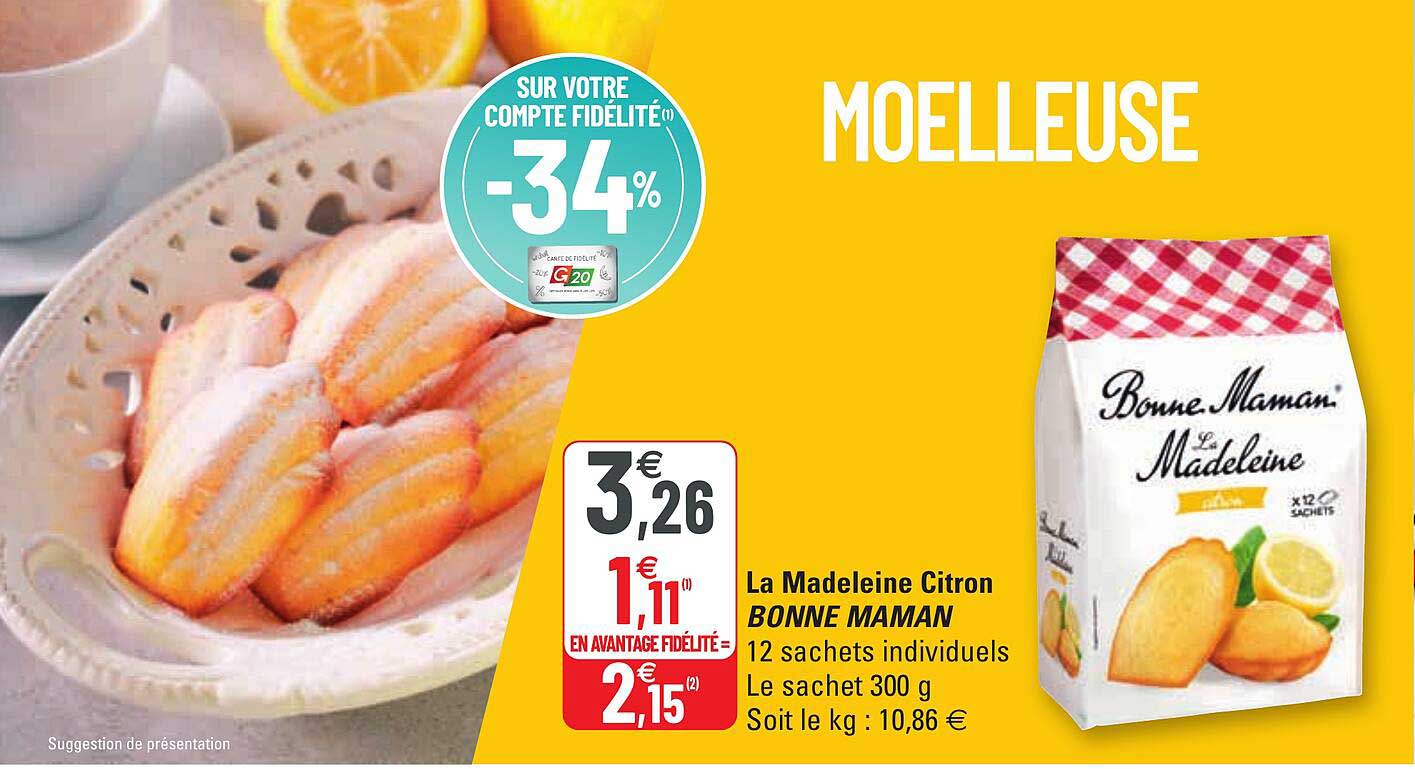 la madeleine citron bonne maman