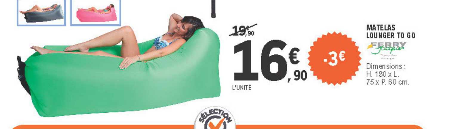 matelas lounger to go ferry jacques