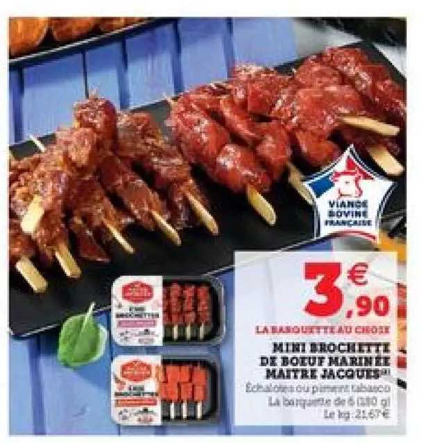 Mini Brochette De Boeuf Marinée Maître Jacques