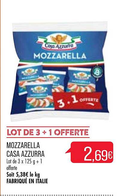 mozzarella casa azzurra