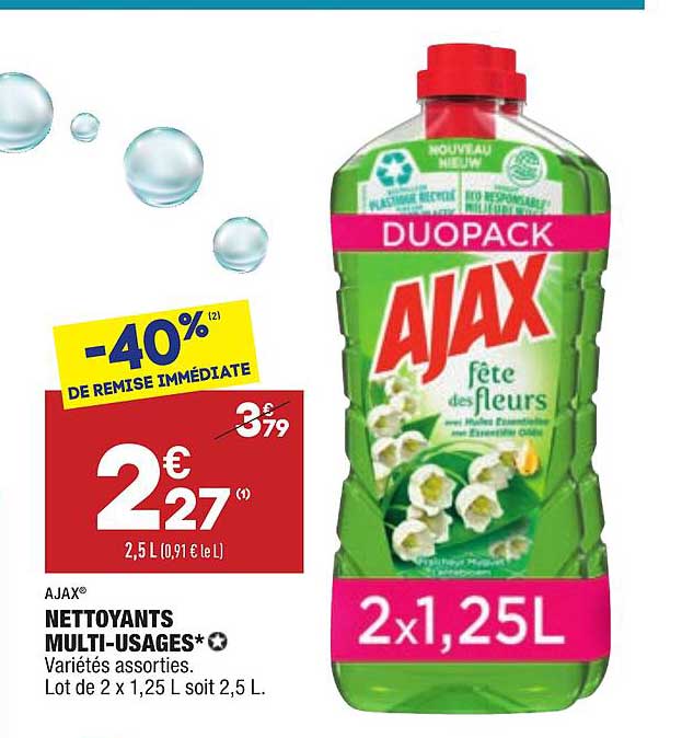 nettoyants multi-usages ajax