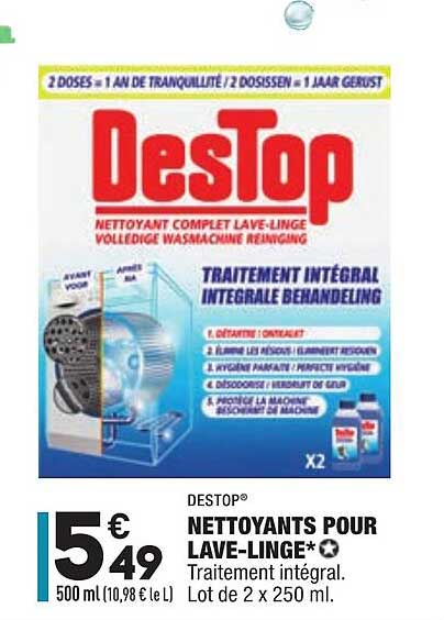Nettoyants Pour Lave-linge Destop