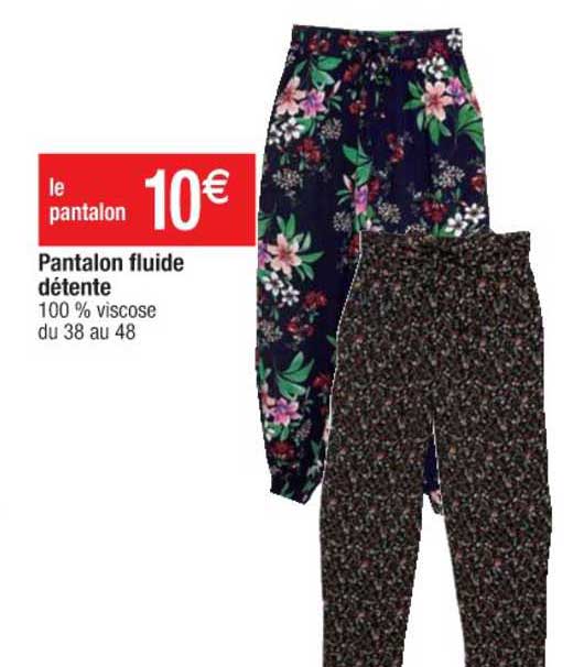 pantalon fluide détente