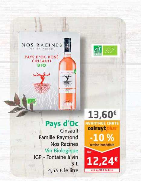 pays d'oc cinsault famille reymond nos racines vin bioloque