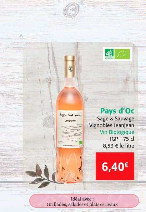 pays d'oc sage & sauvage vignobles jeanjean