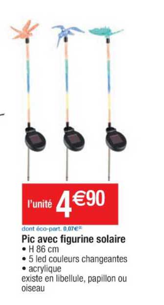 pic avec figurine solaire