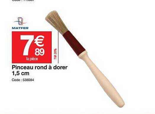 pinceau rond à dorer 1.5 cm