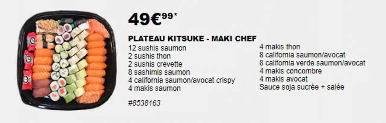 plateau kitsuke - maki chef
