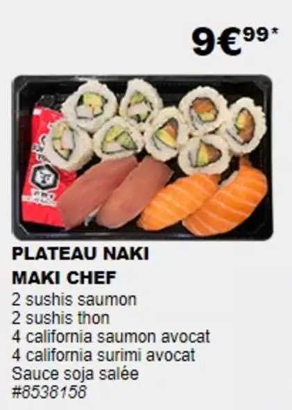 Plateau Naki Maki Chef