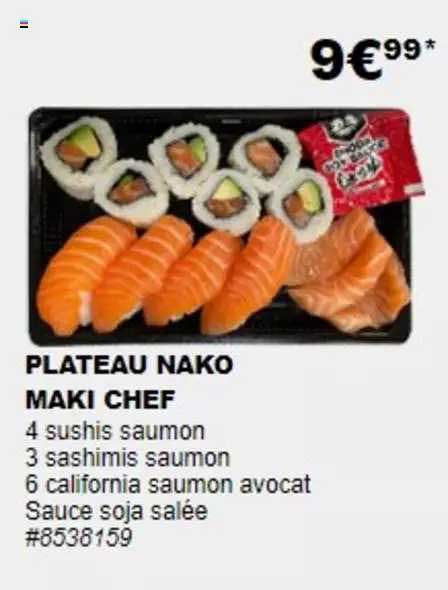 plateau nako maki chef