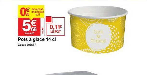 pots à glace 14 cl