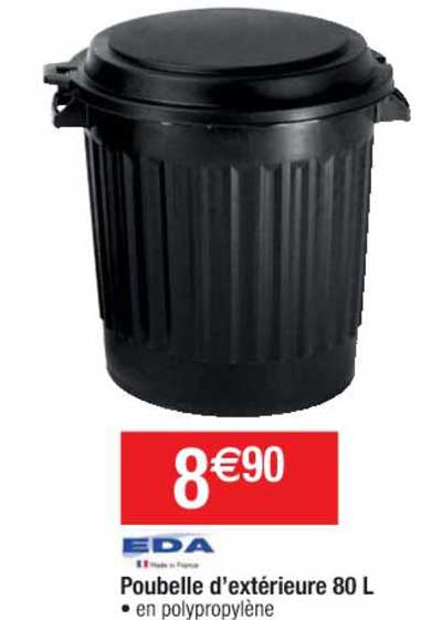 Poubelle D'extérieure 80 L Eda